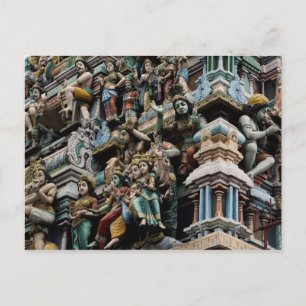 Cartão Postal Cartaz Hindu Templo Sri Lanka Colombo