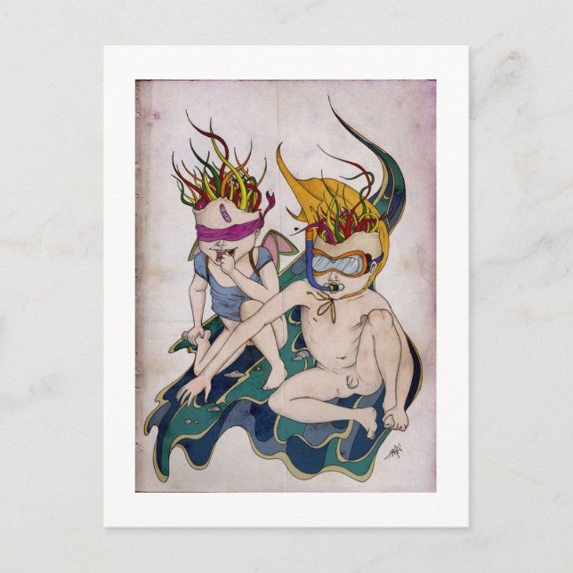 Cartão Postal Cartaz - Íamos salvar o mundo (Frente)