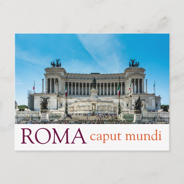 Cartão Postal Cartaz legal de Roma (Frente)