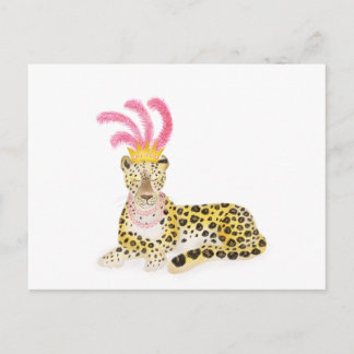 Cartão Postal Cartaz-leopardo Glamorous Amur