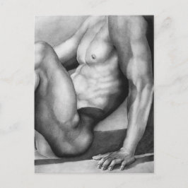 Cartão Postal Cartaz moderno - Arte Masculina Criador de Portos