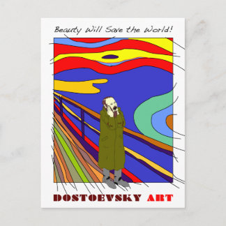 Cartão Postal Cartaz "Munch" da arte Dostoevsky