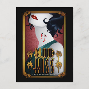 Cartão Postal Cartaz Oficial de Beijo de Sangue