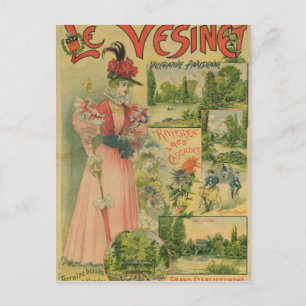 Cartão Postal Cartaz para os Chemins de Fer de to Le Vesinet