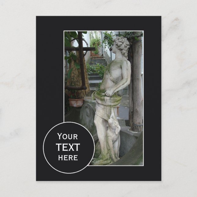 Cartão Postal Cartaz personalizado italiano romântico (Frente)