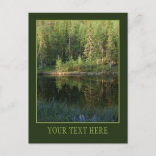Cartão Postal Cartaz personalizado Reflexões da Natureza