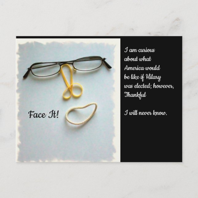 Cartão Postal Cartaz político (Frente)