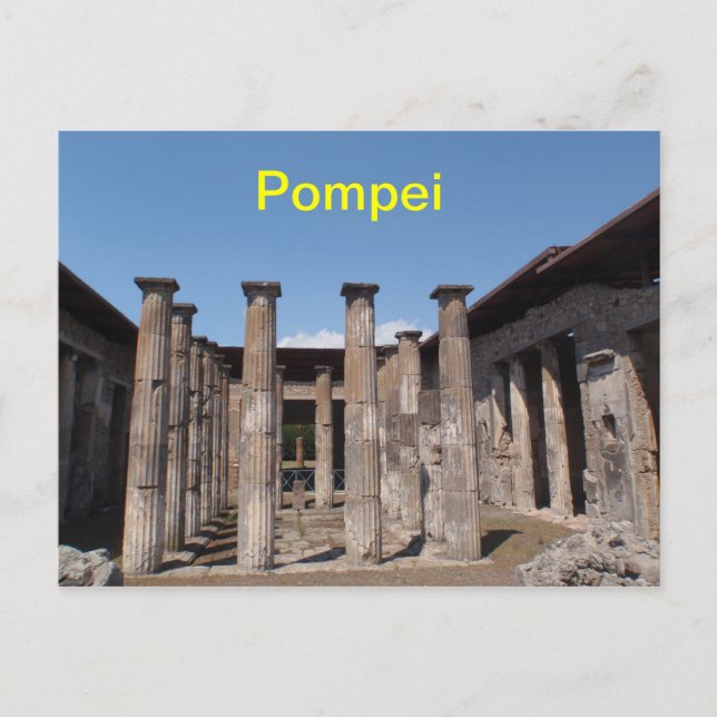 Cartão Postal Cartaz pompei (Frente)