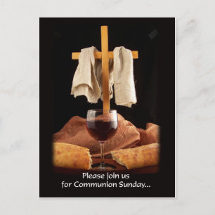 Cartão Postal Cartaz "Por favor, junte-se a nós para o Domingo 