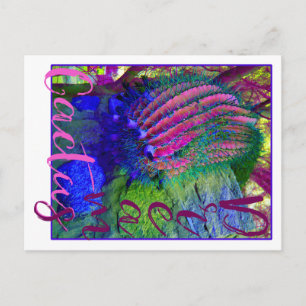 Cartão Postal Cartaz-postal Cactus Dreams neon cactus Southwest