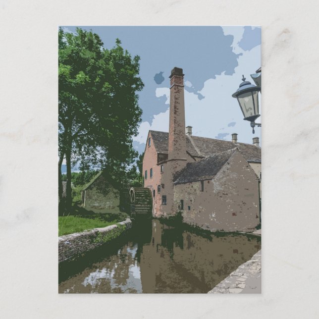 Cartão Postal Cartaz postal da lojinha do povoado de Cotswolds (Frente)