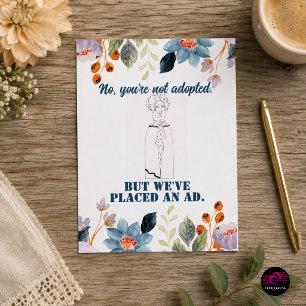 Cartão Postal Cartaz postal de Vintage Funny Sarcastic Line Art