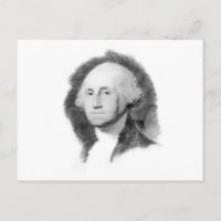 Cartaz postal George Washington Portrait