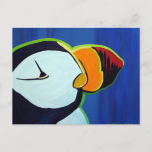 Cartão Postal Cartaz Puffin Corado