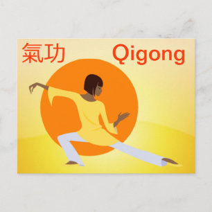 Cartão Postal Cartaz Qigong
