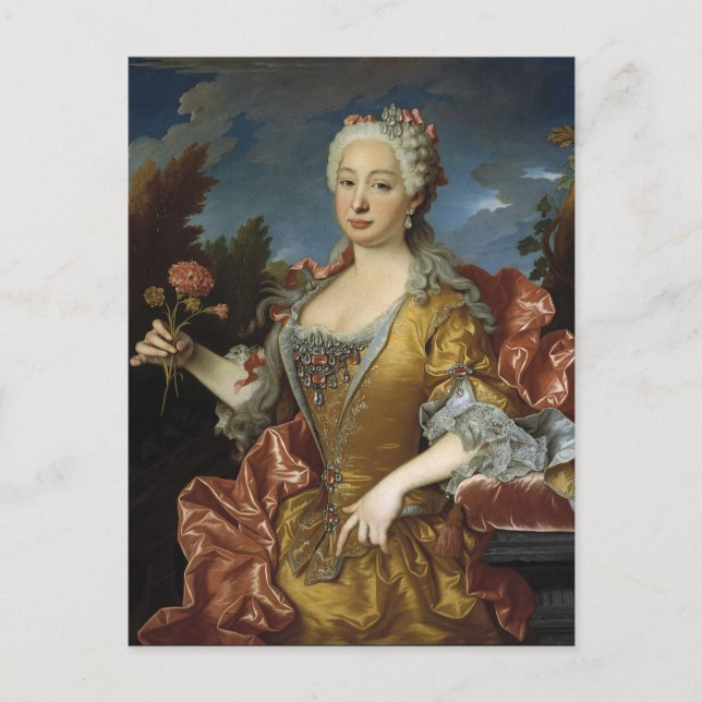 Cartão Postal Cartaz Retrato de Arte (Frente)