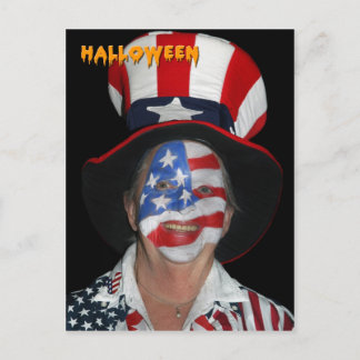 Cartão Postal Cartaz retrato de Halloween 2