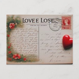 Cartão Postal Cartaz romântico para sua esposa