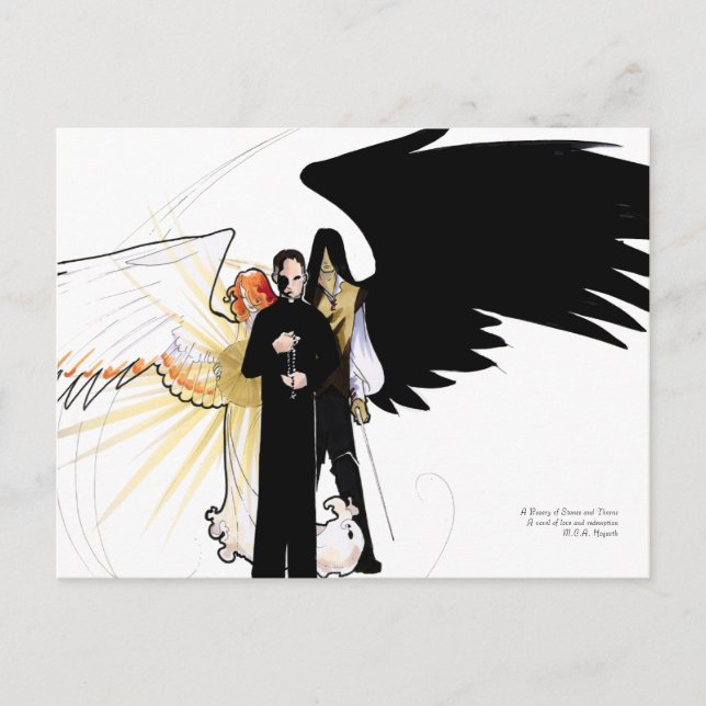 Cartão Postal Cartaz Rosário de Pedras e Espórades (Frente)