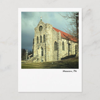 Cartão Postal Cartaz Santo Catherine da Igreja Siena na PA de Mo