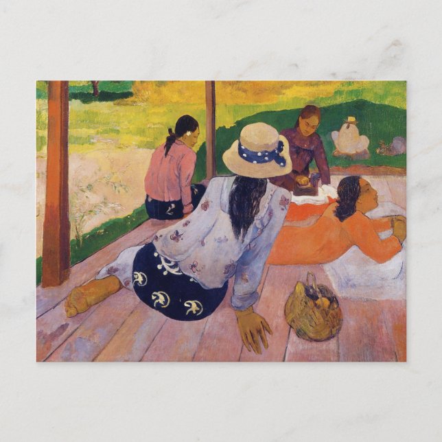 Cartão Postal Cartaz Siesta - Paul Gauguin (Frente)