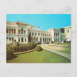 Cartão Postal Cartaz soviético Yalta. Palácio Grand Livadia
