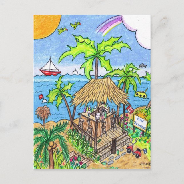 Cartão Postal Cartaz sundowners (Frente)