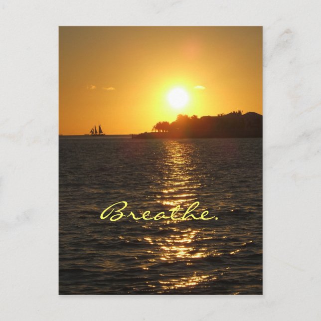 Cartão Postal Cartaz sunset KW (Frente)