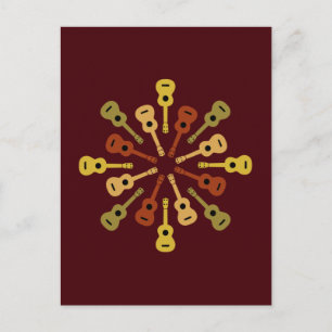 Cartão Postal Cartaz Ukulele, personalizar