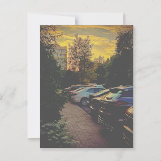 Cartão Postal Cartaz Urbano Silencioso em Crepúsculo - Personali