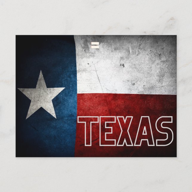 Cartão Postal Cartaz viagem de férias do Texas (Frente)