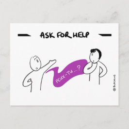 Cartão Postal Carte Core Protocol: Ask For Help