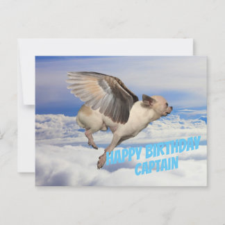 Cartão Postal Carte d'Anniversaire pour Pilote d'avion