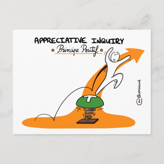 Cartão Postal Carte de Coaching "AI - Principe Positif" (Frente)