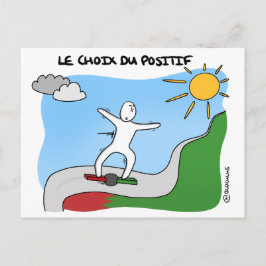 Cartão Postal Carte de Coaching "Le choix du positif"