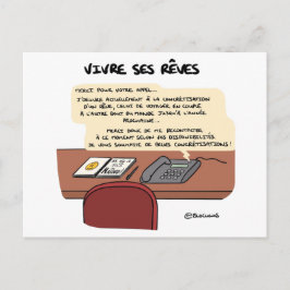 Cartão Postal Carte de treinador "Vivre ses rêves"