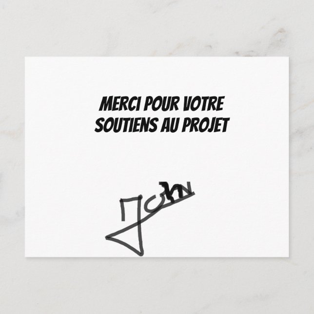 Cartão Postal Carte dédicacé  shamsharoth (Verso)