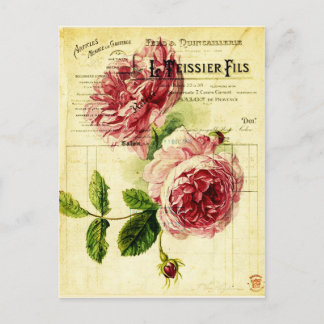Cartão Postal carte postal fleurs anciennes