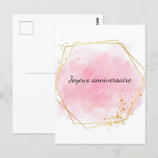 Cartão Postal Carte postal Joyeux anniversaire