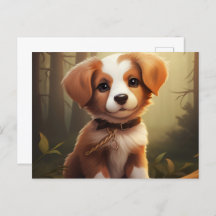 Carte postale A Heart of an Adorable Dog