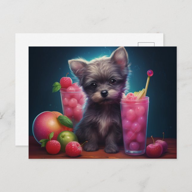 Cartão Postal Carte postale A Puppy for Keeps (Frente/Verso)