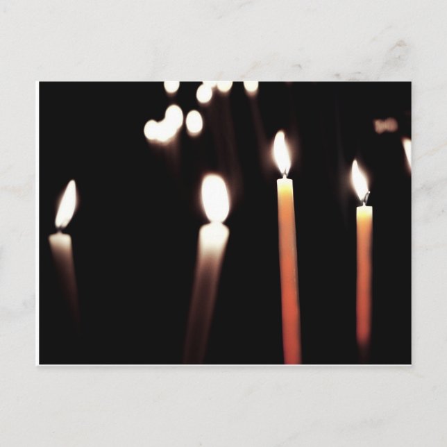 Cartão Postal carte postale bougie (Frente)