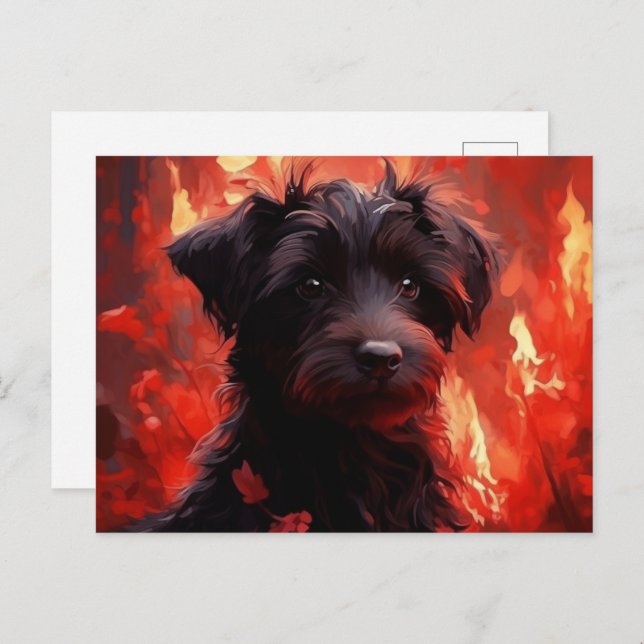 Cartão Postal Carte Postale Canine Brûlante (Frente/Verso)
