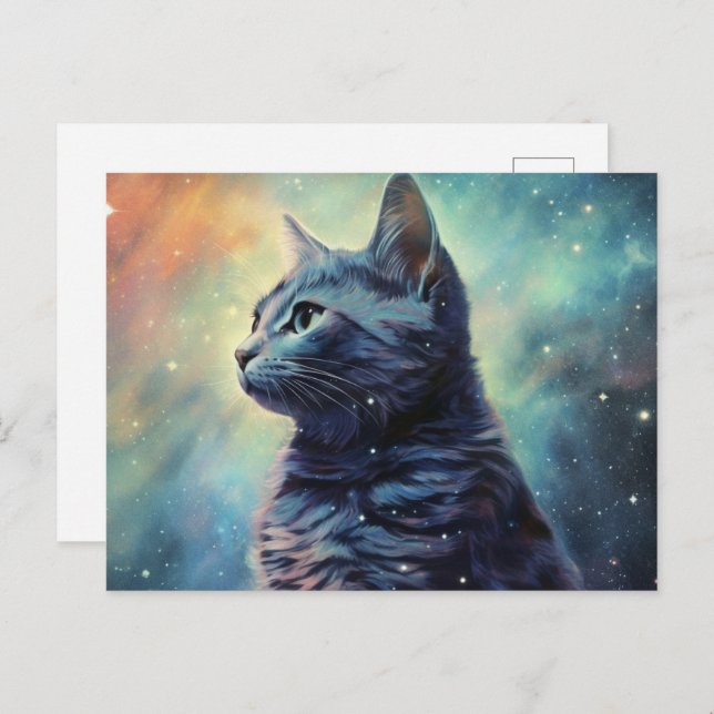 Cartão Postal Carte Postale Cat Alone (Frente/Verso)