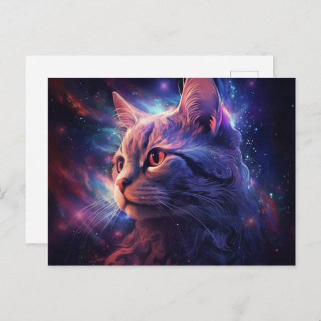 Cartão Postal Carte Postale Cat Alone (Frente/Verso)