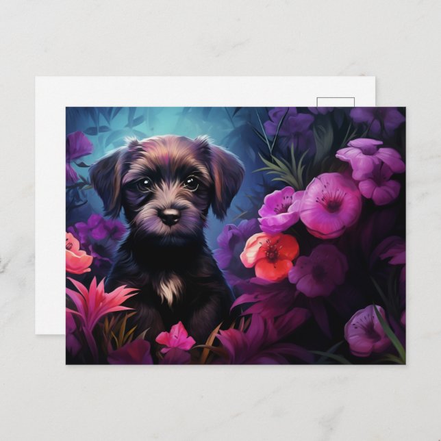 Cartão Postal Carte postale Charming Pooch (Frente/Verso)