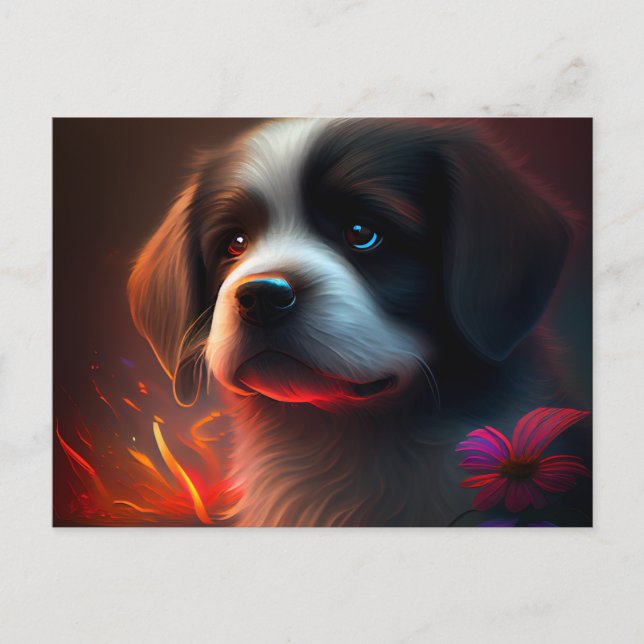 Cartão Postal Carte Postale Chien Divers (Frente)