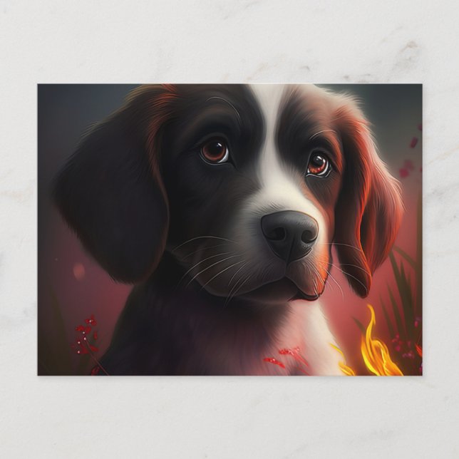 Cartão Postal Carte Postale Chien Divers (Frente)