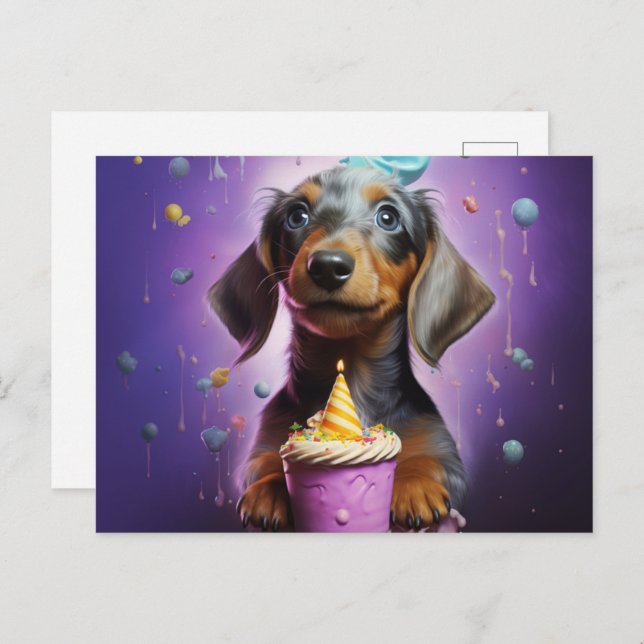 Cartão Postal Carte postale Cuddles and Puppy Paws (Frente/Verso)