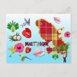 Cartão Postal Carte postale de la Martinique